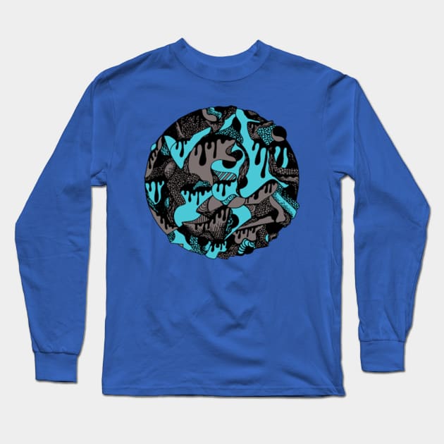 Blue hotsell drip shirt